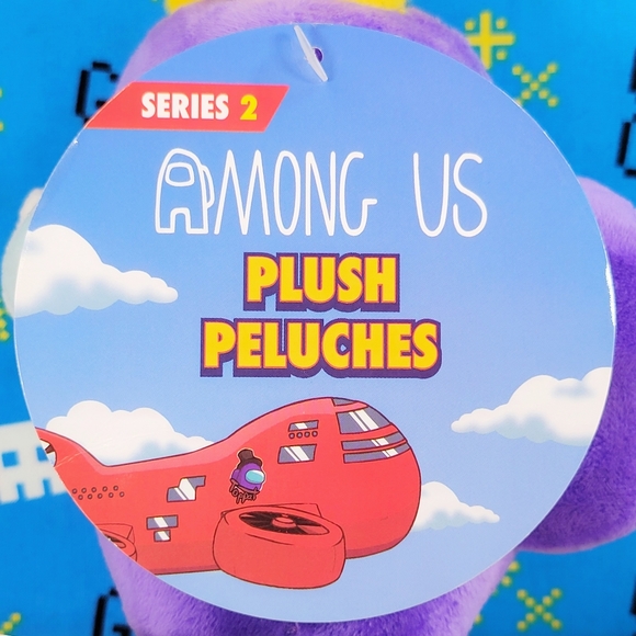 Among Us Purple Crewmate 7" with Golden Crown Series 2 Video Game Toy Plush NWT - Picture 6 of 7